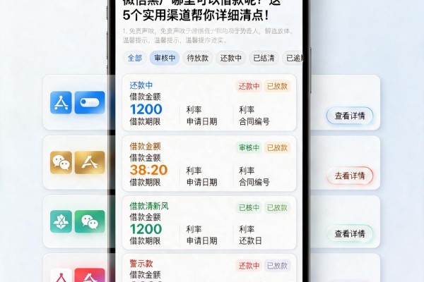 微信黑户哪里可以借款呢？这5个实用渠道帮你详细清点！