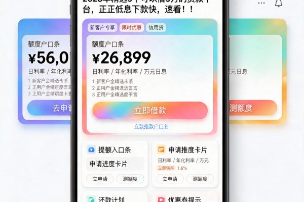 2026年精选5个可以借5万的贷款平台,正规低息下款快,速看!