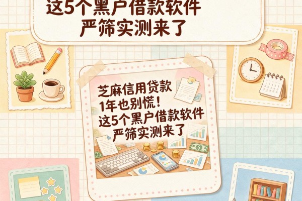 芝麻信用贷款1年也别慌!这5个黑户借款软件严筛实测来了