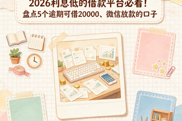 逾期了哪里能借钱?2026利息低的借款平台必看!盘点5个逾期可借20000、微信放款的口子