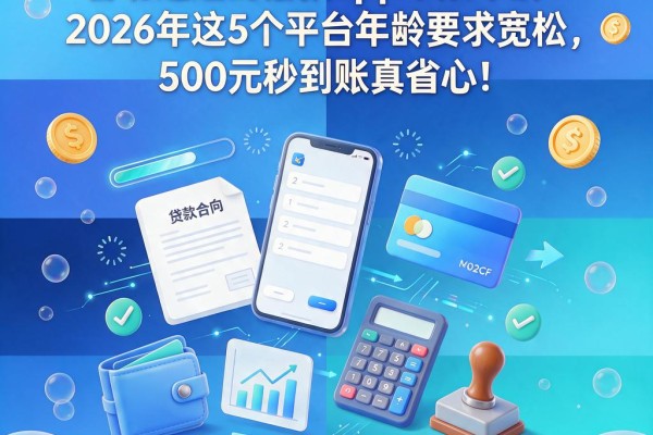 容易通过的借款app不限年龄!2026年这5个平台年龄要求宽松,500元秒到账真省心