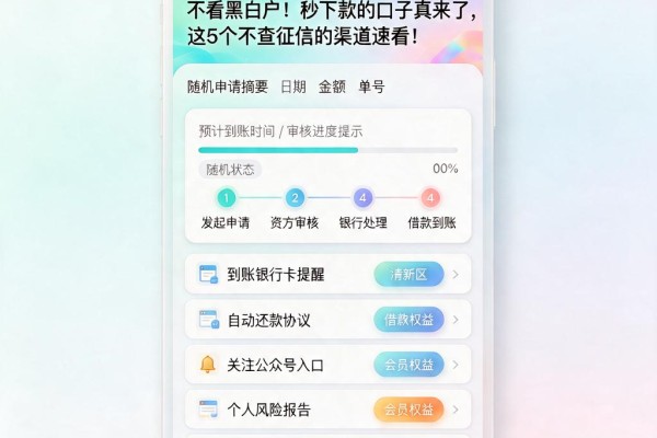 不看黑白户!秒下款的口子真来了,这5个不查征信的渠道速看