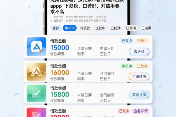 急用钱必看!这几家不看信用的贷款app下款稳、口碑好,对信用要求不高