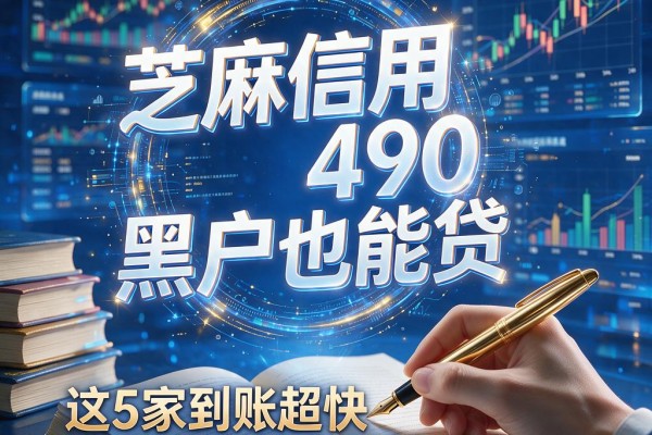 芝麻信用490黑户也能贷,这5家到账超快网贷平台千万别错过!