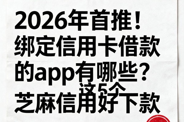 2026年首推!绑定信用卡借款的app有哪些?这5个芝麻信用好下款