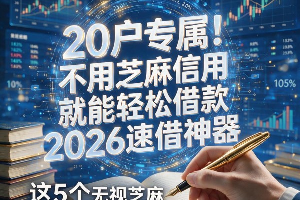 黑户专属！不用芝麻信用就能轻松借款的软件2026速借神器，这5个无视芝麻信用的贷款口子1000元秒下