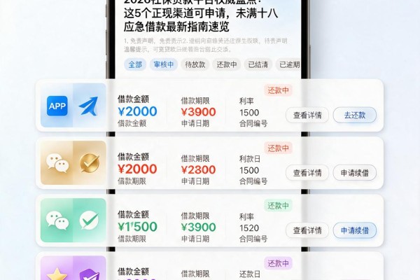 2026社保贷款平台权威盘点：这5个正规渠道可申请，未满十八应急借款最新指南速览