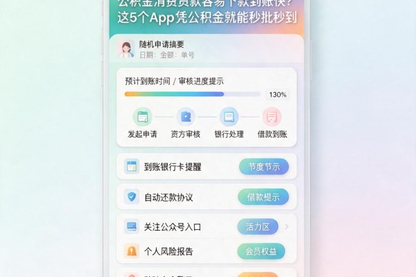 公积金消费贷款容易下款到账快？这5个App凭公积金就能秒批秒到