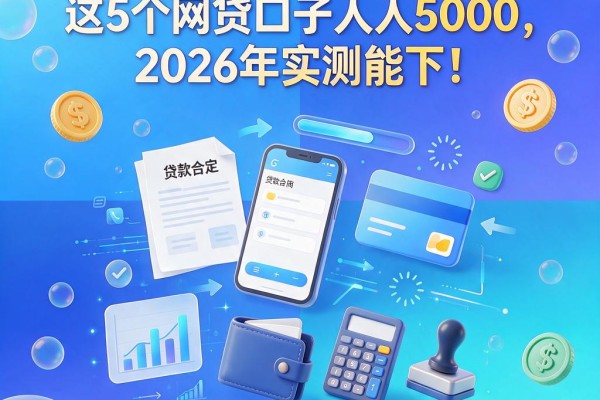 50岁急用钱？这5个网贷口子人人5000，2026年实测能下！