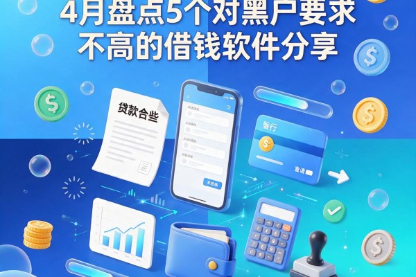 无视黑户借款有哪些？4月盘点5个对黑户要求不高的借钱软件分享
