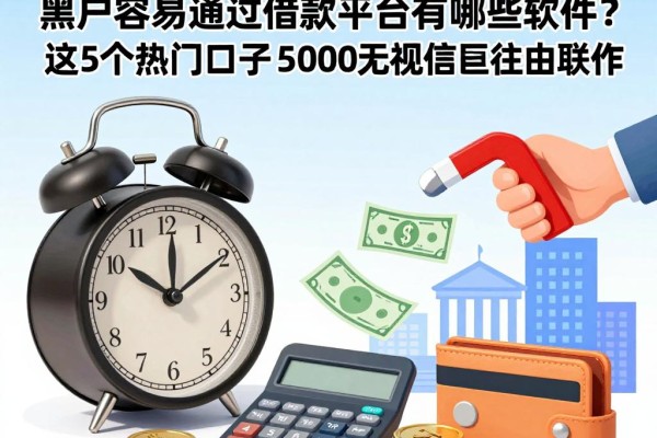 2026年最新曝光！黑户容易通过借款平台有哪些软件？这5个热门口子借5000直接无视征信