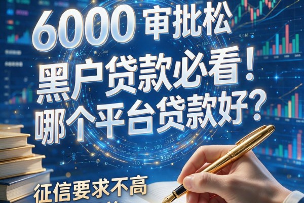 黑户贷款必看!哪个平台贷款好?黑户借款6000审批松、征信要求不高口子汇总
