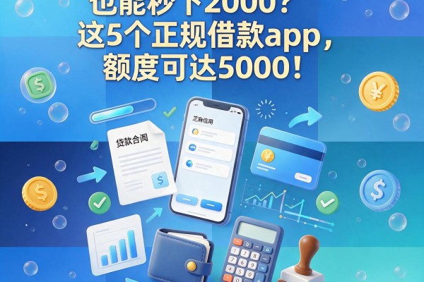 芝麻信用628分也能秒下2000?这5个正规借款app,额度可达5000!