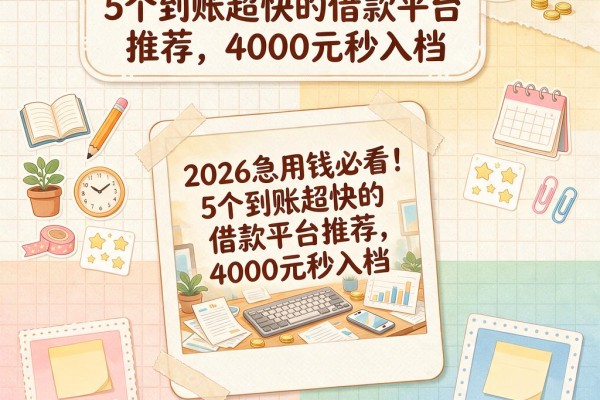 2026急用钱必看!5个到账超快的借款平台推荐,4000元秒入档