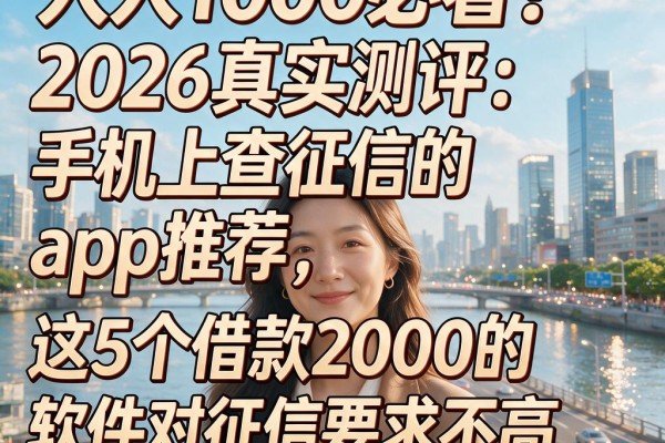 人人1000必看！2026真实测评：手机上查征信的app推荐，这5个借款2000的软件对征信要求不高