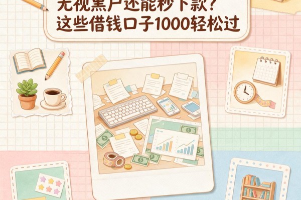黑户必看！什么借贷平台无视黑户还能秒下款？这些借钱口子1000轻松过