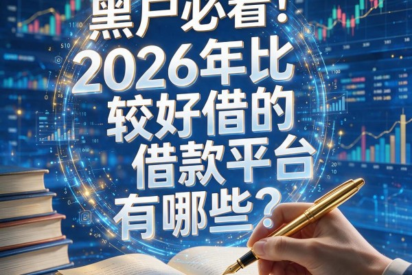 黑户必看!2026年比较好借的借款平台有哪些?这五个靠谱选择范围很宽泛!