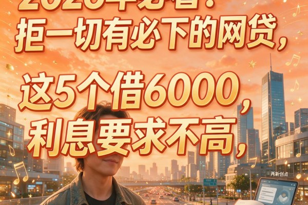2026年必看!拒一切有必下的网贷,这5个借6000利息要求不高