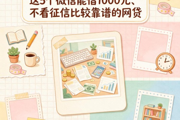 2026年必存!这5个微信能借1000元、不看征信比较靠谱的网贷