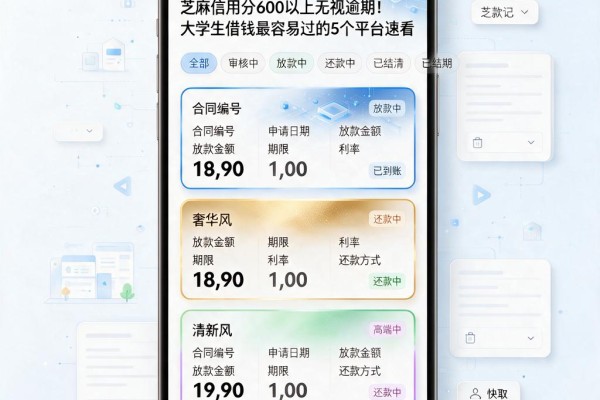 芝麻信用分600以上无视逾期!大学生借钱最容易过的5个平台速看