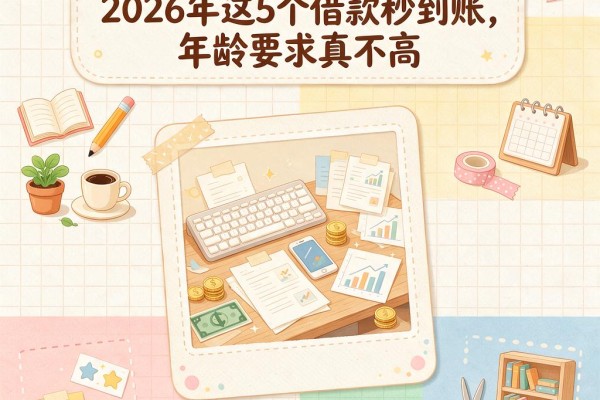 20岁必看贷款新口子合集!2026年这5个借款秒到账,年龄要求真不高