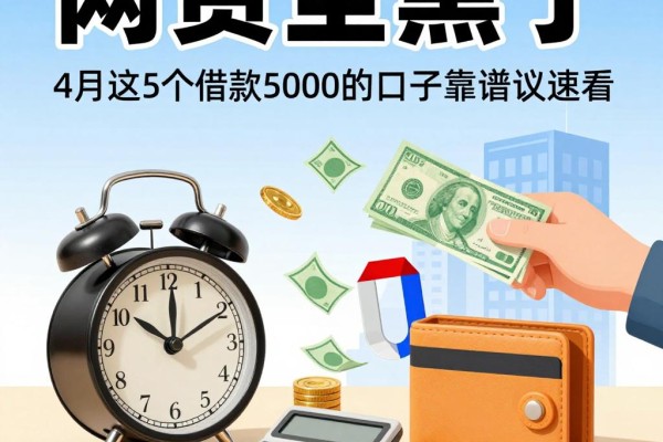 网贷全黑了怎么在网贷？4月这5个借款5000的口子靠谱建议速看