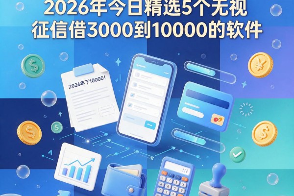 不看征信下10000！2026年今日精选5个无视征信借3000到10000的软件