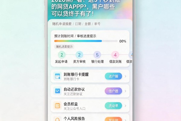 2026黑户看!这5个秒到账的网贷APP,黑户哪些可以贷终于有了