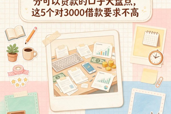 2026年必看！只要芝麻信用分可以贷款的口子大盘点，这5个对3000借款要求不高