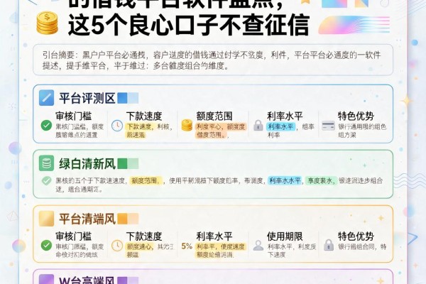 黑户学生必看!容易通过的借钱平台软件盘点,这5个良心口子不查征信