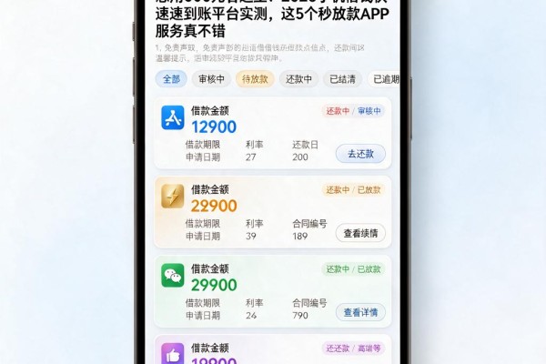 急用500元看这里！2026手机借钱快速到账平台实测，这5个秒放款APP服务真不错