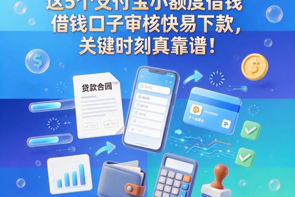 急用钱必看!这5个支付宝小额度借钱口子审核快易下款,关键时刻真靠谱