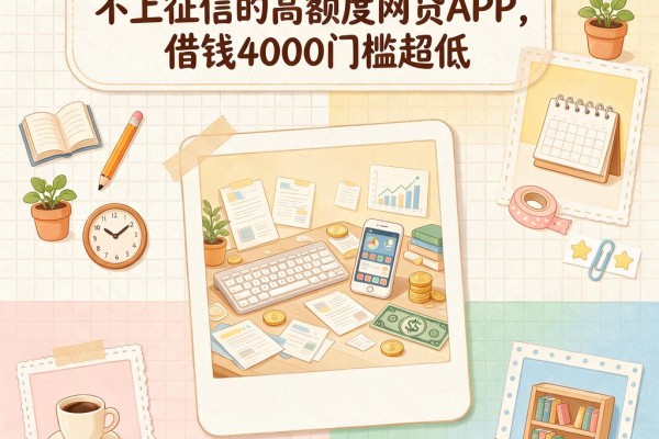 黑户必看!2026年这5个不上征信的高额度网贷APP,借钱4000门槛超低