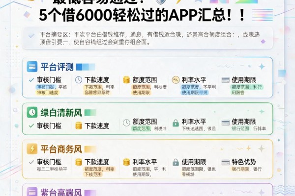 2026年必看:哪个平台借钱利息最低容易通过?5个借6000轻松过的APP汇总!
