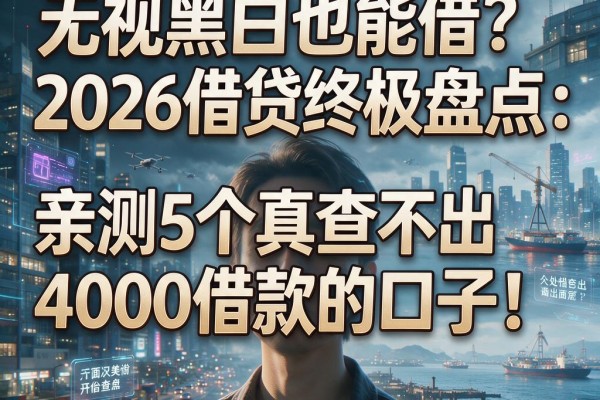 无视黑白也能借?2026借贷终极盘点:亲测5个真查不出4000借款的口子!