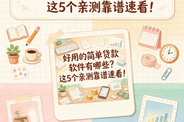 好用的简单贷款软件有哪些？这5个亲测靠谱速看！