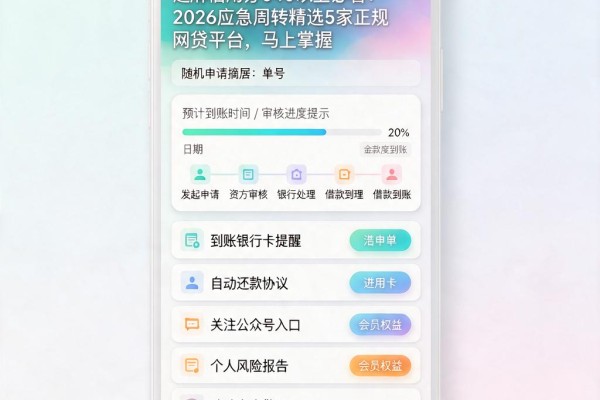 芝麻信用分640以上必看!2026应急周转精选5家正规网贷平台,马上掌握