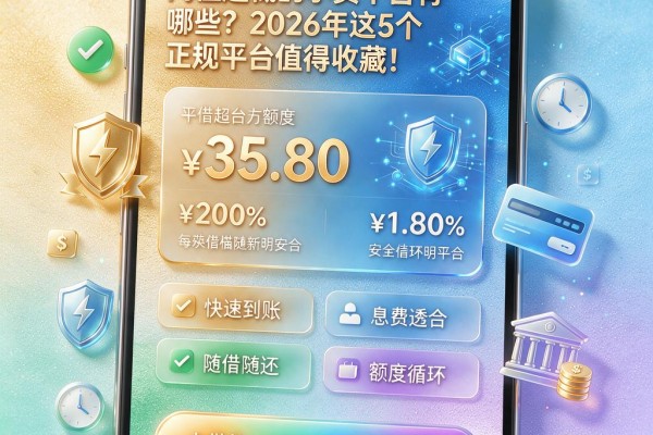 门槛超低的小贷平台有哪些？2026年这5个正规平台值得收藏！