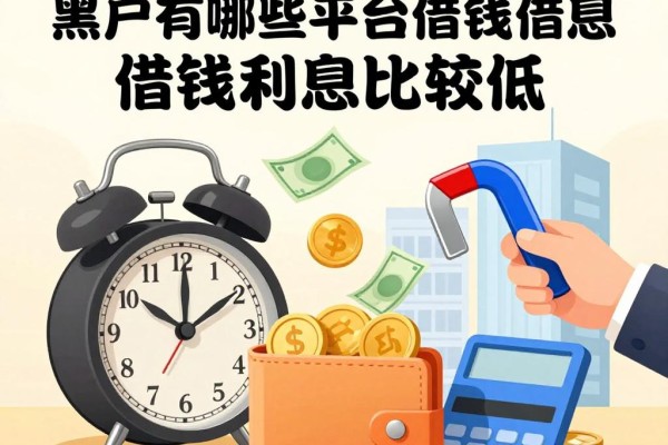 2026年必存!黑户有哪些平台借钱利息比较低?这5个软件借5000对利息要求不高