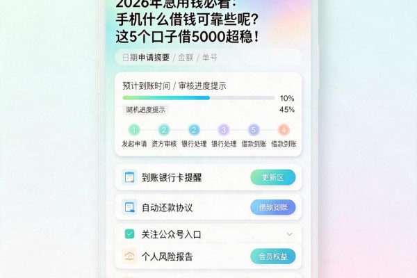 2026年急用钱必看:手机什么借钱可靠些呢?这5个口子借5000超稳!