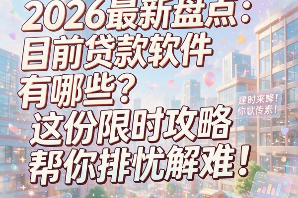 2026最新盘点：目前贷款软件有哪些？这份限时攻略帮你排忧解难！