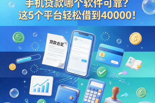 2026年必藏!手机贷款哪个软件可靠?这5个平台轻松借到40000!