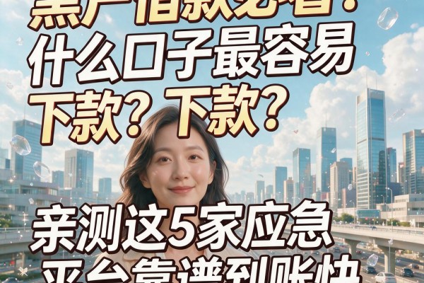 黑户借款必看!什么口子最容易下款?亲测这5家应急平台靠谱到账快