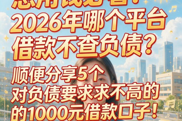 急用钱必看!2026年哪个平台借款不查负债?顺便分享5个对负债要求不高的1000元借款口子
