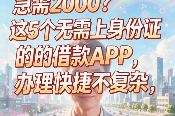 急需2000?这5个无需上传身份证的借款APP,办理快捷不复杂