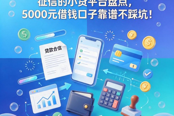无视征信！5个审核不查征信的小贷平台盘点，5000元借钱口子靠谱不踩坑