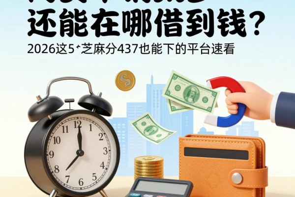 网贷申请太多还能在哪借到钱？2026这5个芝麻分437也能下的平台速看
