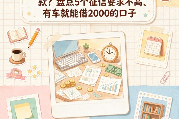 有车一族必看！哪个平台好借款？盘点5个征信要求不高、有车就能借2000的口子