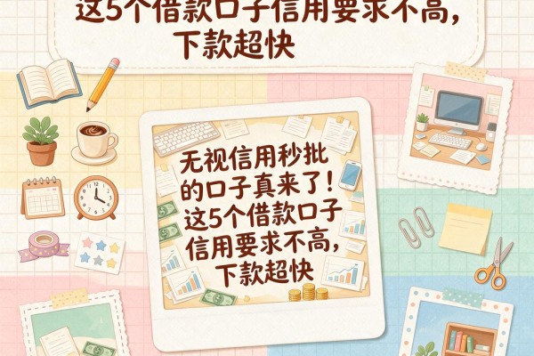 无视信用秒批的口子真来了!这5个借款口子信用要求不高,下款超快
