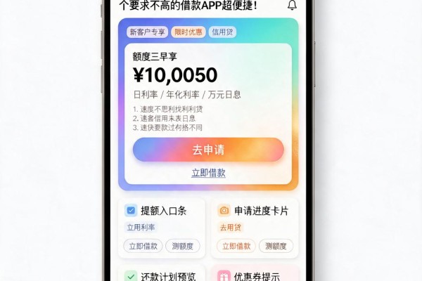 速点！网贷2026新口子来袭，这5个要求不高的借款APP超便捷